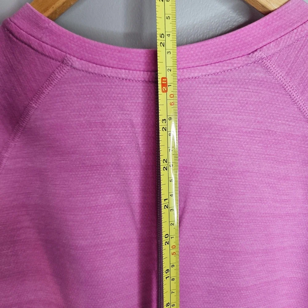 Nike Dri-FIT Running Womens Mefium Long Sleeve Thumb‎ Holes Pink Athletic Shirt